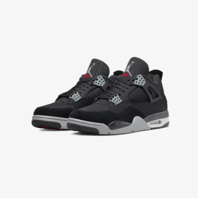 air jordan 4 retro black canvas smart sneakers 2