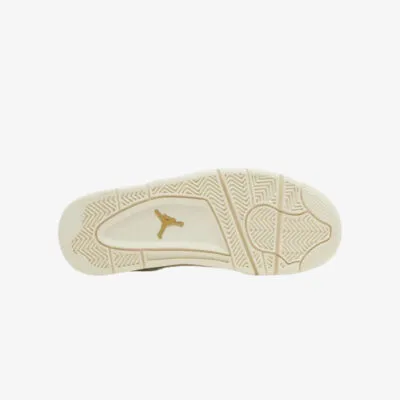 air jordan 4 retro metalic gold smart sneakers