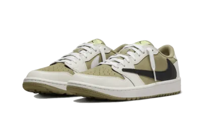 smart sneakers air jordan 1 low golf travis scott neutral olive smart sneakers