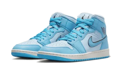 smart sneakers air jordan 1 mid se ice blue smart sneakers