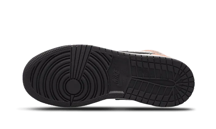 AIR JORDAN 1 MID SE ORANGE SUEDE - imagine 3