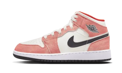 smart sneakers air jordan 1 mid se orange suede smart sneakers 2