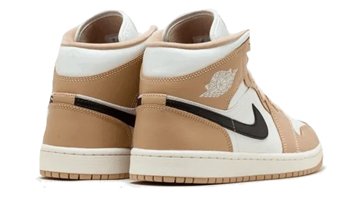 Air Jordan 1 Mid Tan Black - imagine 3