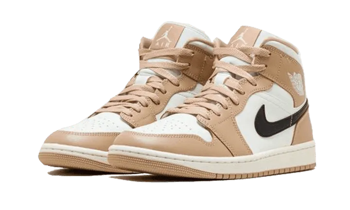smart sneakers air jordan 1 mid tan black smart sneakers 2