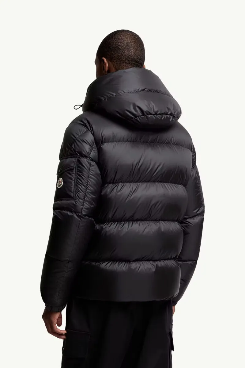 Geaca Moncler Couyere Hooded Short Down Black - imagine 6