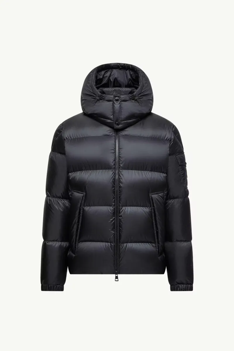 Geaca Moncler Couyere Hooded Short Down Black - imagine 4