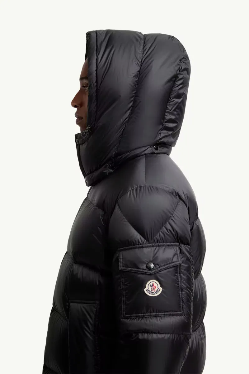 Geaca Moncler Couyere Hooded Short Down Black - imagine 2