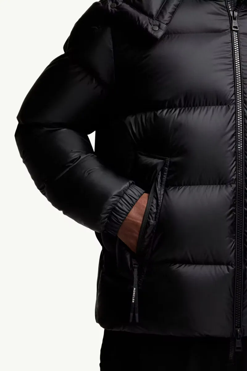 Geaca Moncler Couyere Hooded Short Down Black - imagine 8