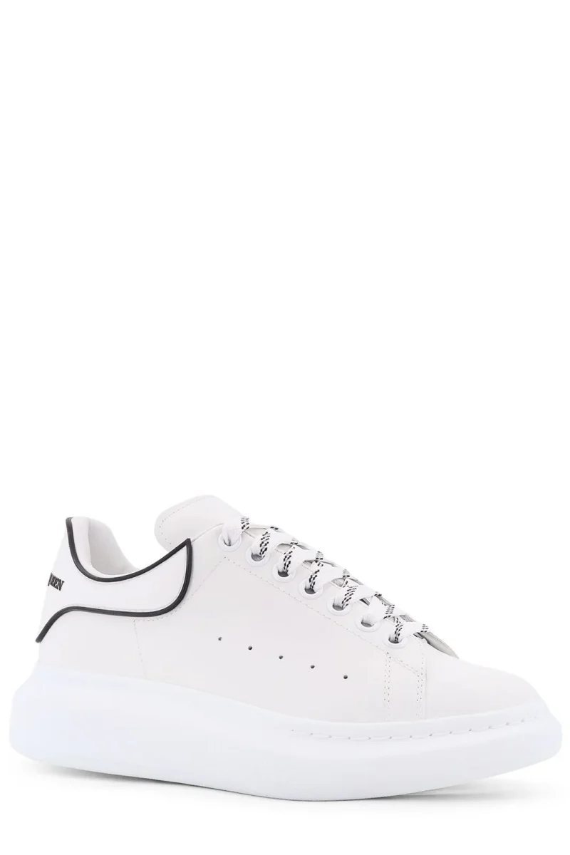 Alexander McQueen Oversized White Lace Up - imagine 5