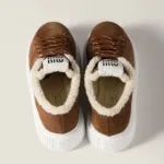 Adidasi de iarna Miu Miu Suede & Shearling Brown - imagine 3