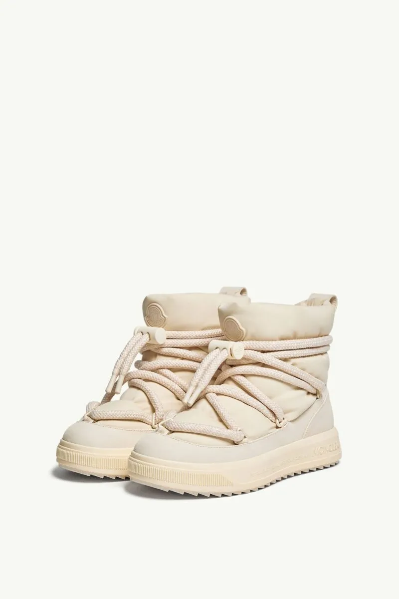 Ghete de Iarna Moncler Altive Mid Snow Boots Cream - imagine 2